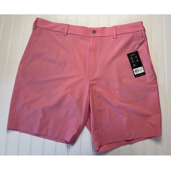 NWT Walter Hagen Pink Micro Stripes Performance Shorts Golf 9" Inseam Men's 40 - Picture 1 of 6